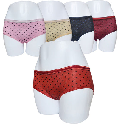 Polka Dotted Cotton Brief Women Comfortable Seamless Underwear Panties
